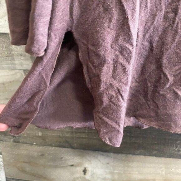 Athleta Medium Brown Long Sleeve Hoodie 100% Rayon soft - Picture 3 of 6